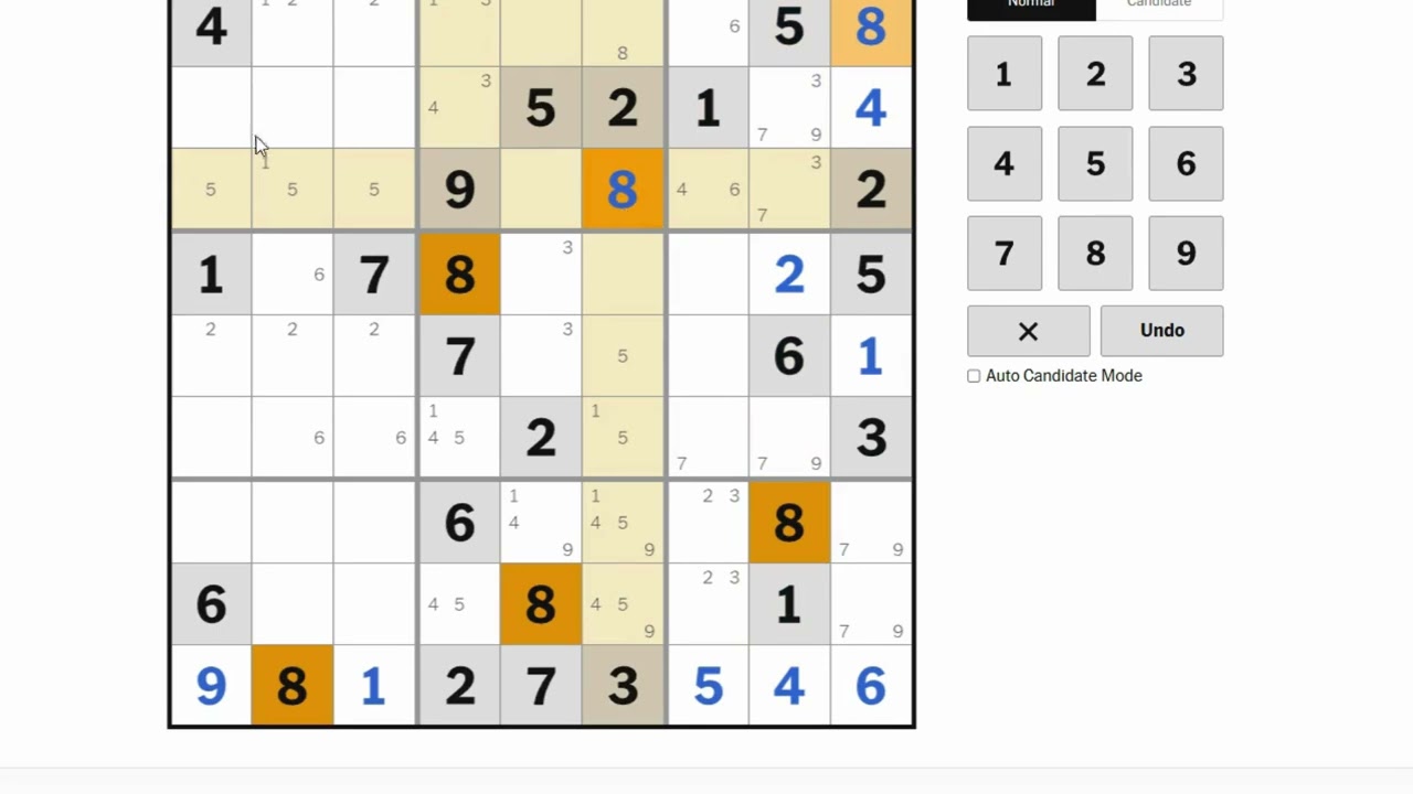Sudoku recording 20260123 │FM: New York Times - Level Hard #puzzle #sudoku #games #數獨