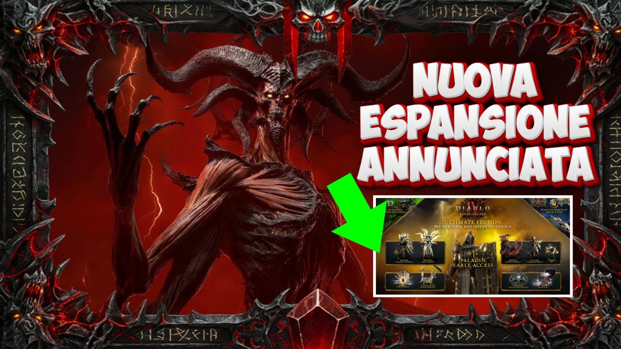 Diablo 4 Nuova Espansione 2026 – Due Nuove Classi,  e il Ritorno di Mefisto!
