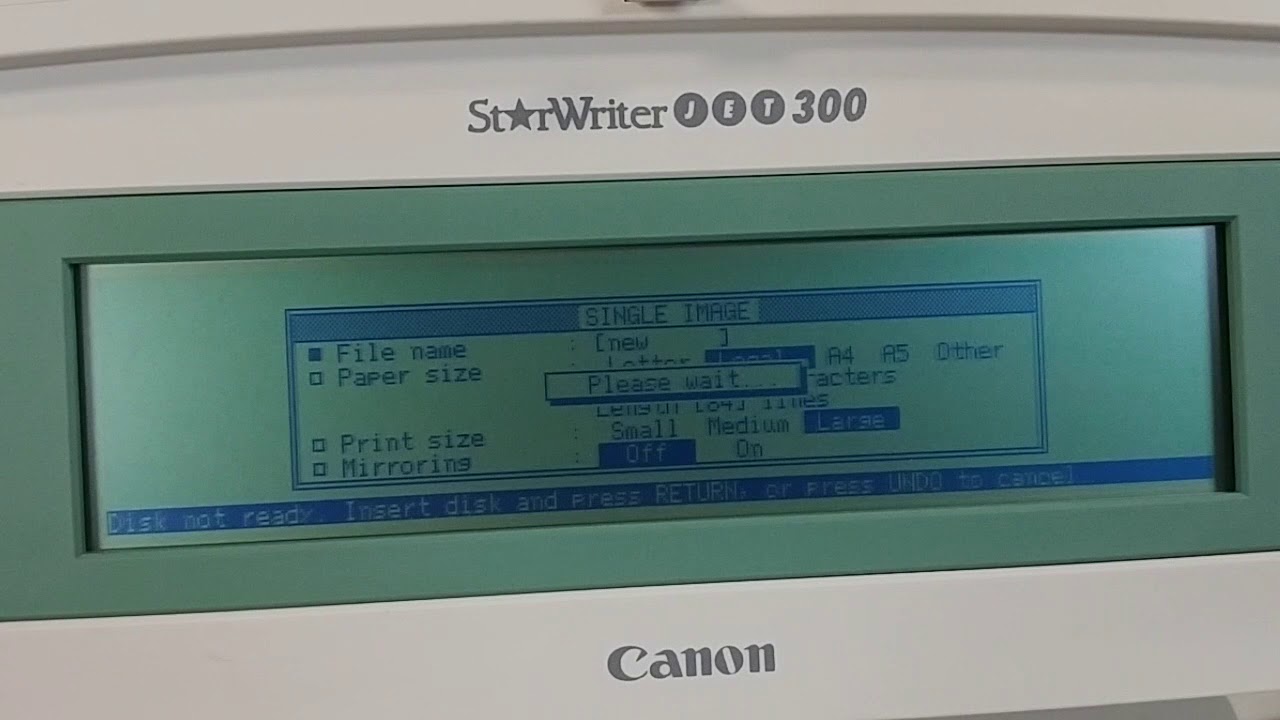 Canon StarWriter JET 300