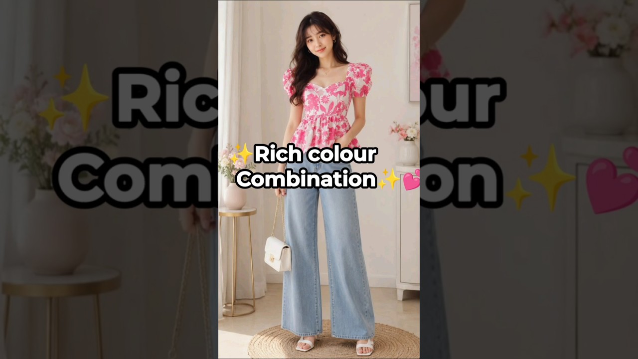 Rich colour combination 💫 #shorts #fashion #style #outfit #viral #shortvideo #viralvideo #trending