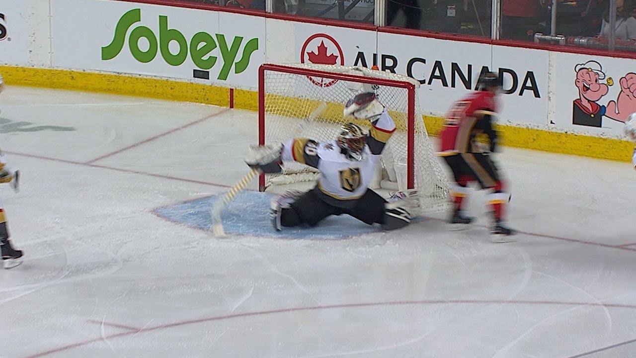 Malcolm Subban robs Gaudreau with glove after Tkachuk's gorgeous setup