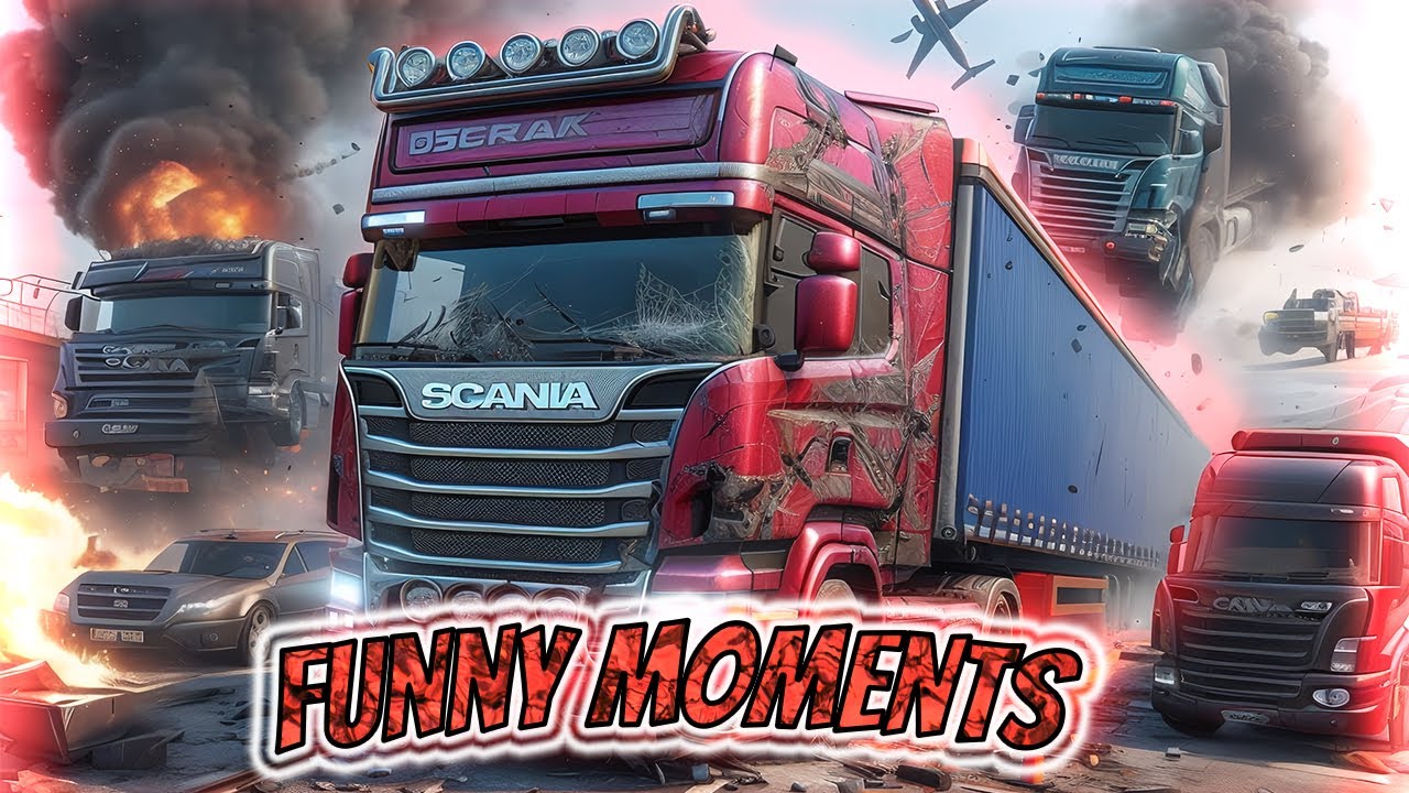 Flying Trucks & idiots on Calais-Duisburg Road| Funny Moments