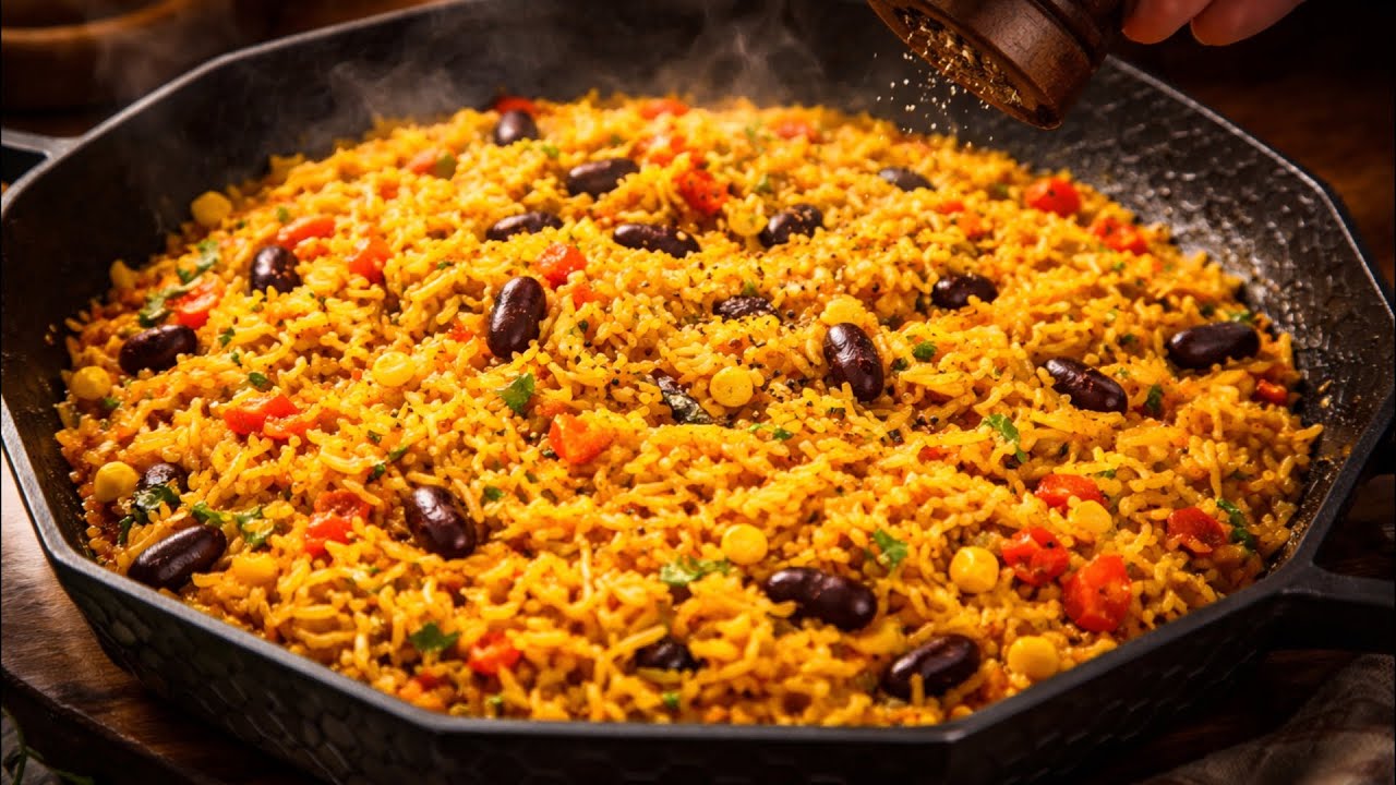 This rice has taken the internet by storm! A simple dinner made with everyday ingredients!