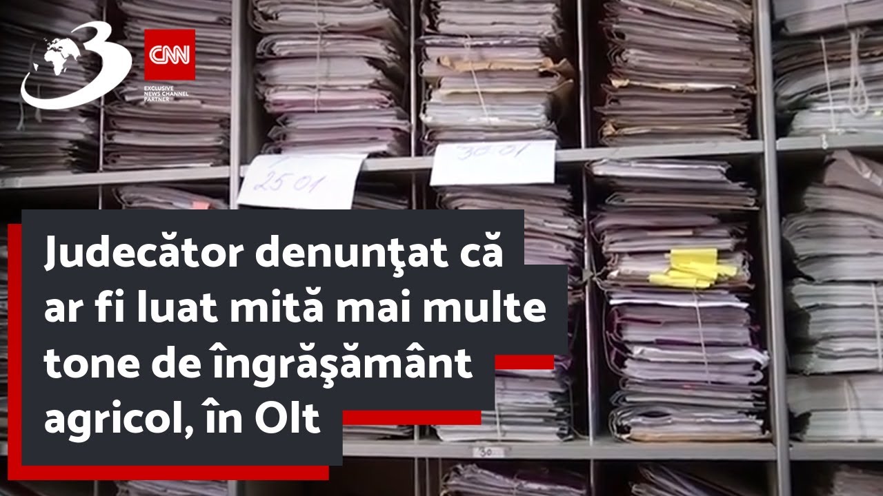 Judecător denunţat că ar fi luat mită mai multe tone de îngrăşământ agricol, în Olt