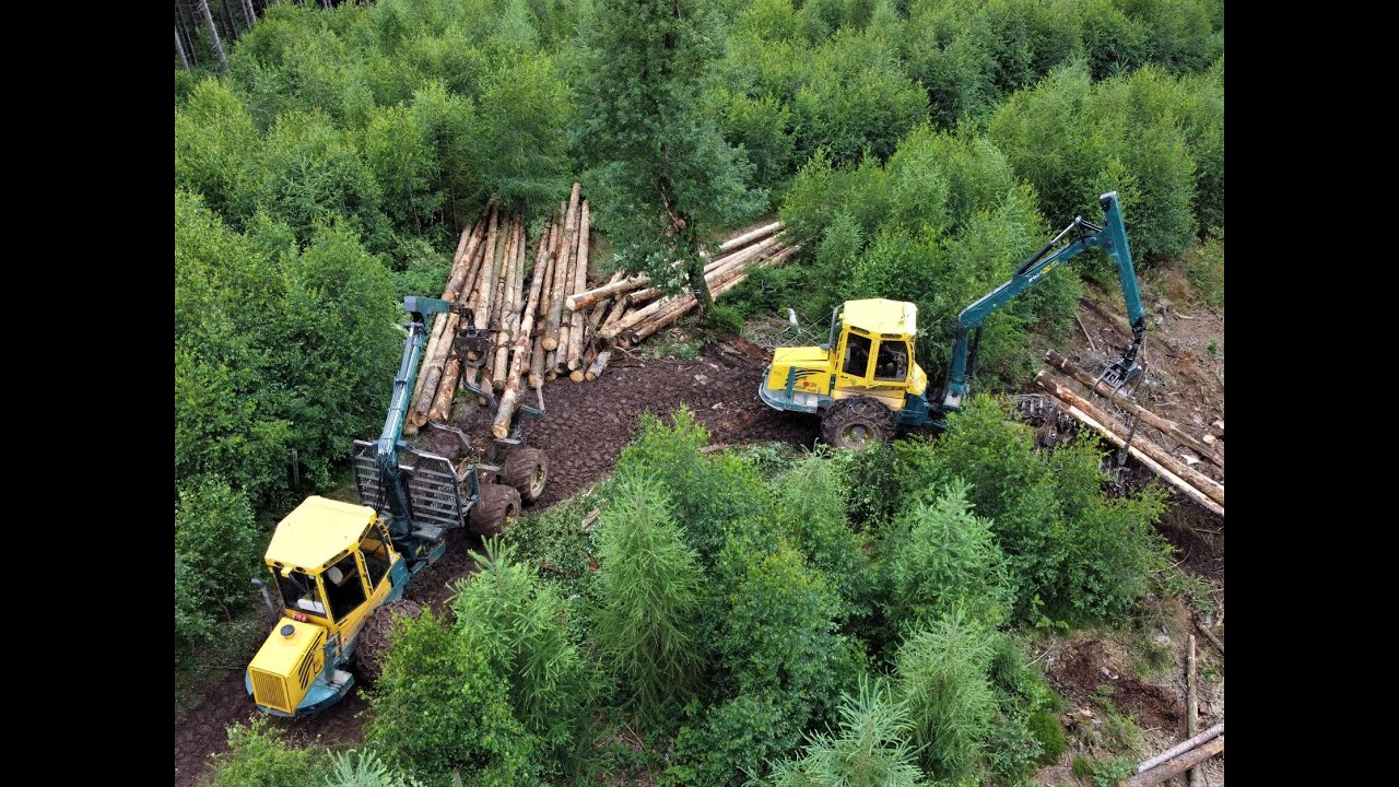 🌲*SOUNDpur* • 2x HSM 208F - 6WD • Forstbetrieb Weuste • Forwarder in Action • Compilation • Part-2🌲