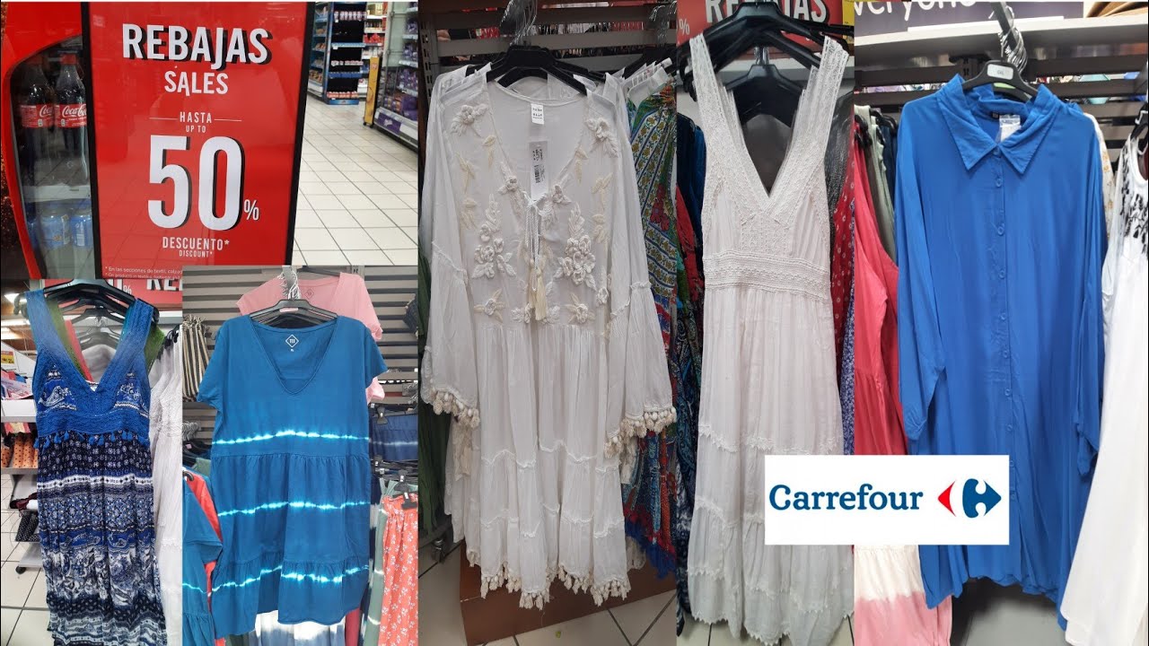 REBAJAS CARREFOUR❤🔥DEL 50% EN ROPA DE VERANO JUNIO 2022/تخفيضات كريفور في ملابس الصيف يونيو