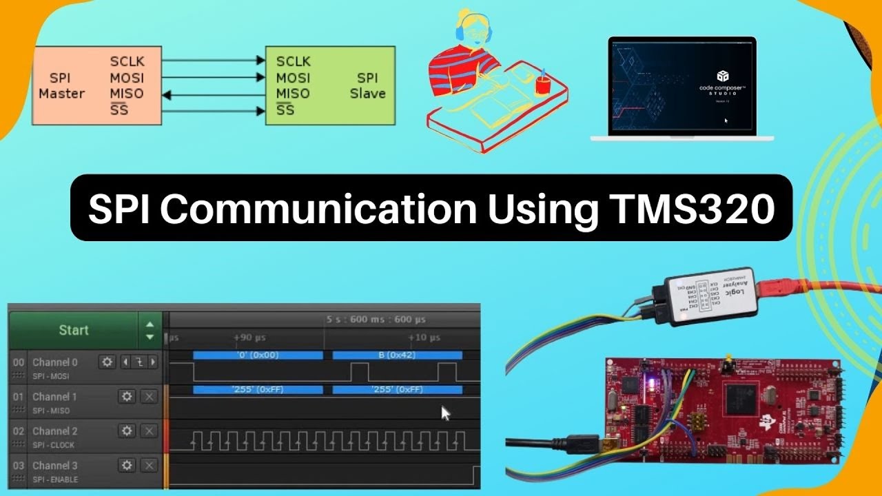 SPI Communication Using TMS320