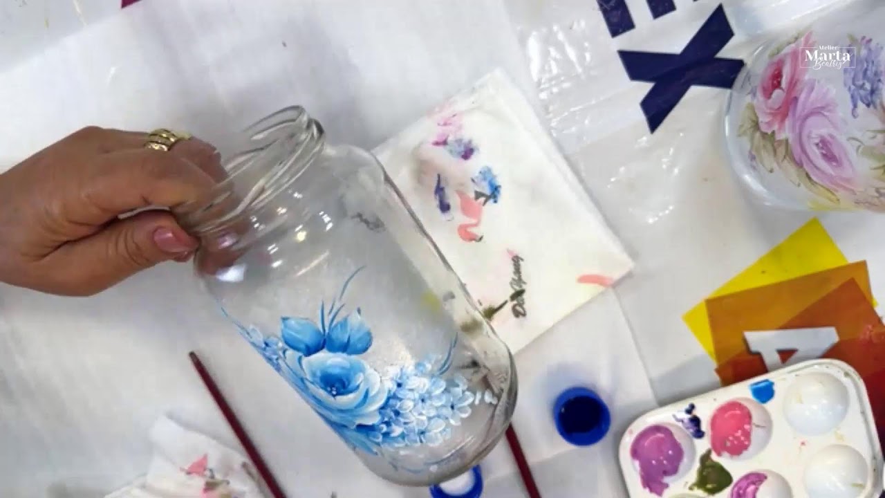 Como Pintar em Vidros- Clube Pintando Sonhos-  LIVE 75