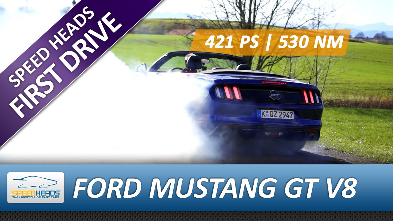 2016 Ford Mustang GT Convertible 5.0 V8 Test (421 PS) - Fahrbericht - Review (German)