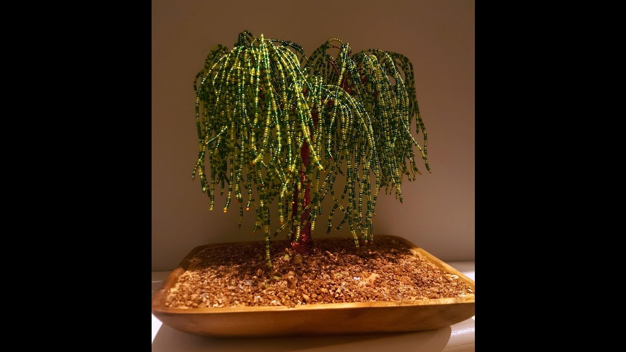 AQL COMO HACER ARBOL DE ALAMBRE, SAUCE LLORON