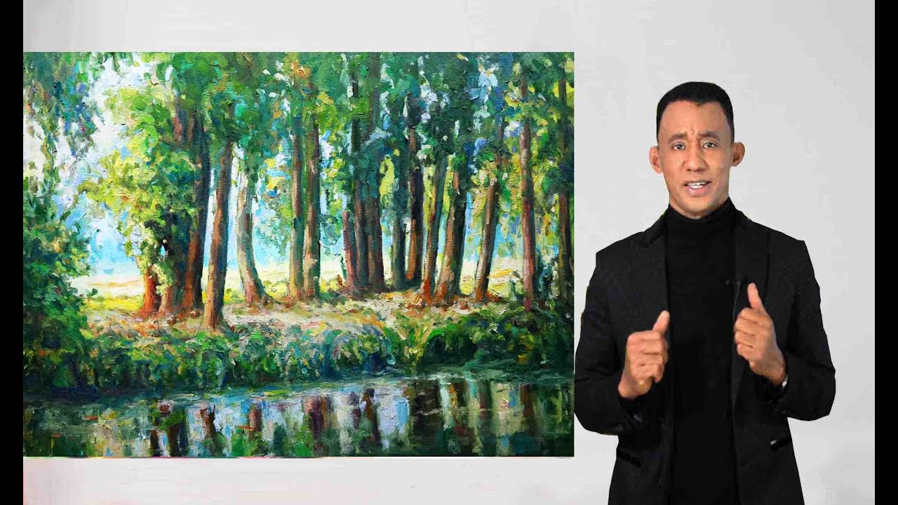 Como pintar muy facil este hermoso paisaje Manolette el pintor Manolo Romero Solano