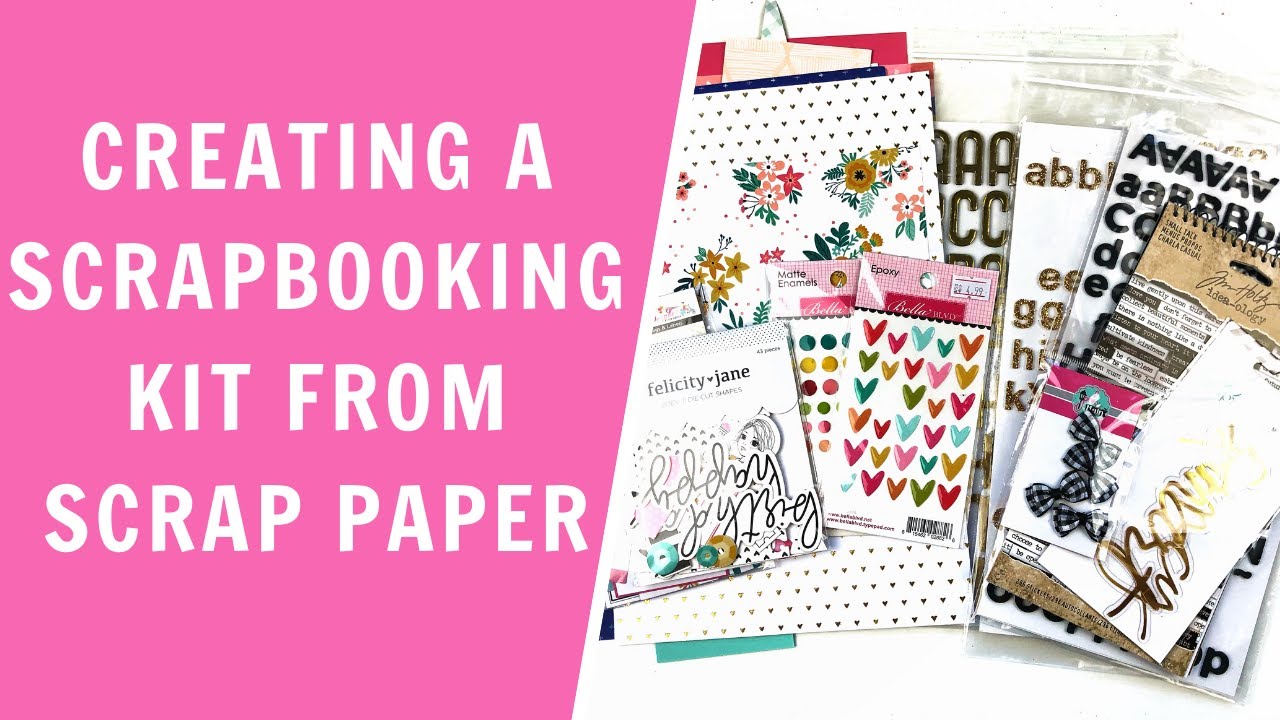 Creating a scrapbooking kit from scrap paper
