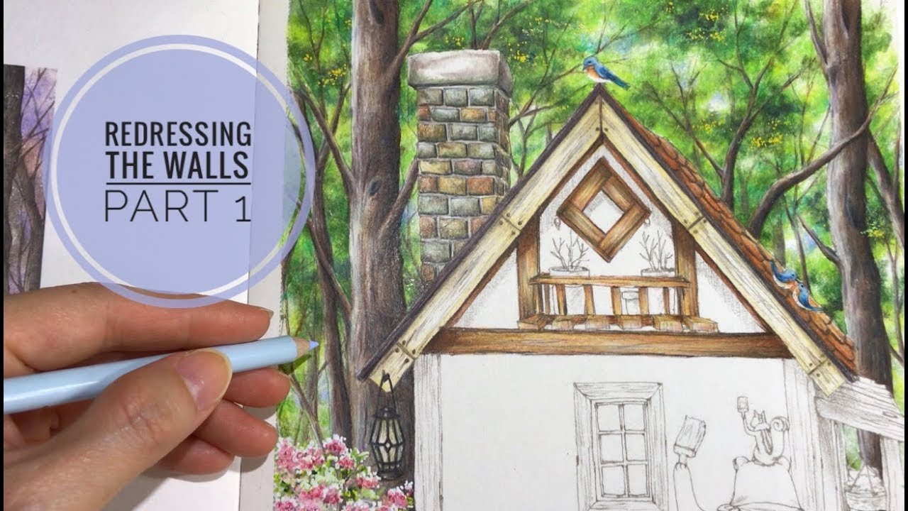 Redressing The Walls - Part 1: FOREST BACKGROUND, BRICK CHIMNEY COLORING