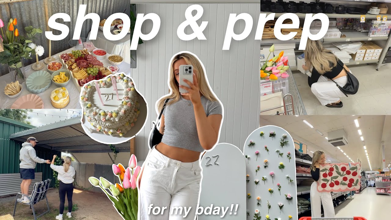 шопинг со мной *для моего дня рождения* 🎂планирование, организация, уборка + kmart!!