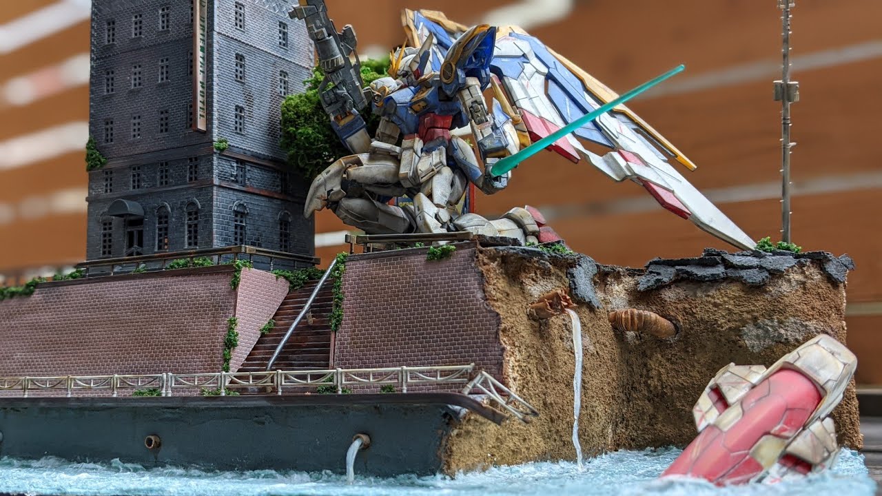 Nゲージ用ジオラマ材料を使えばガンプラジオラマをラクに作れる動画【ガンプラ兄妹解説】gunpla diorama