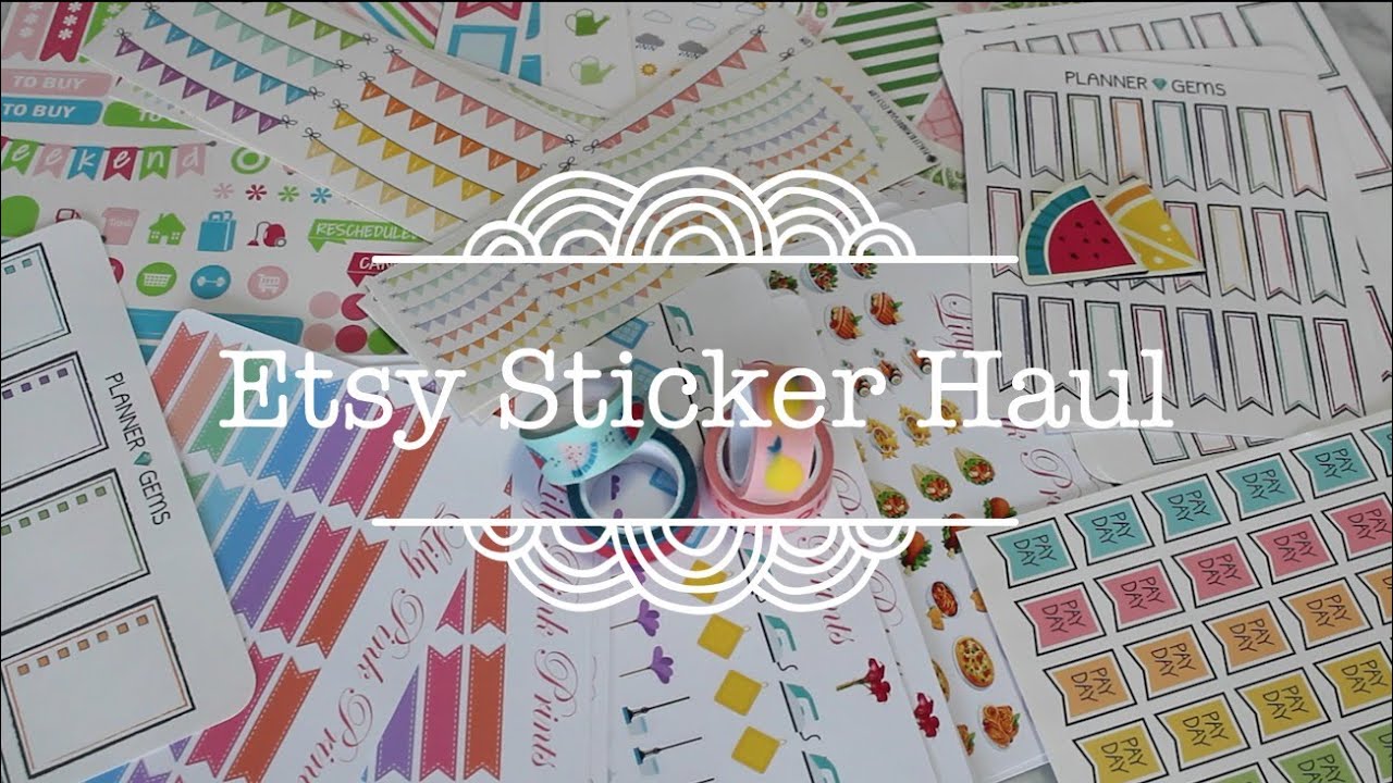 Etsy Sticker Haul // LilyPinkPrints, PlannerGems, LibbieandCo, PeacefulMindDesign and Kikki K