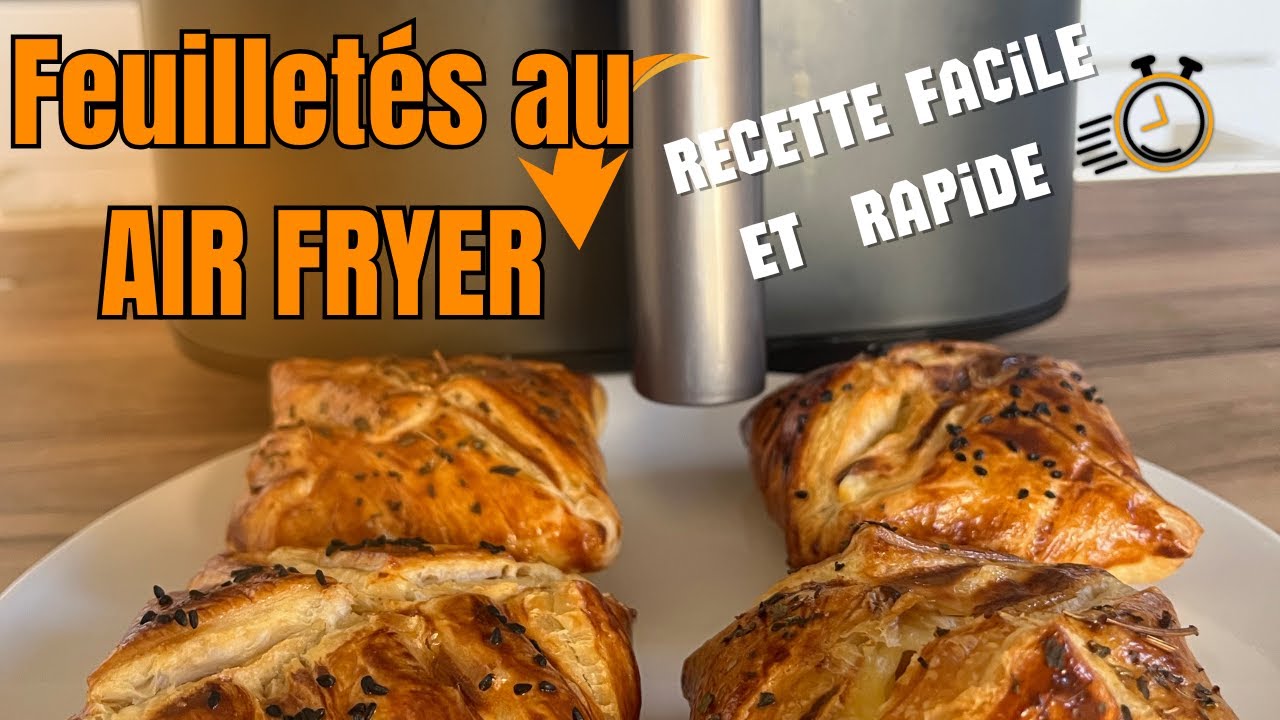 POUR LES JOURS DE FLEMME AVEC TON AIRFRYER 🥱🥱feuillet&eacute;s jambon fromage
