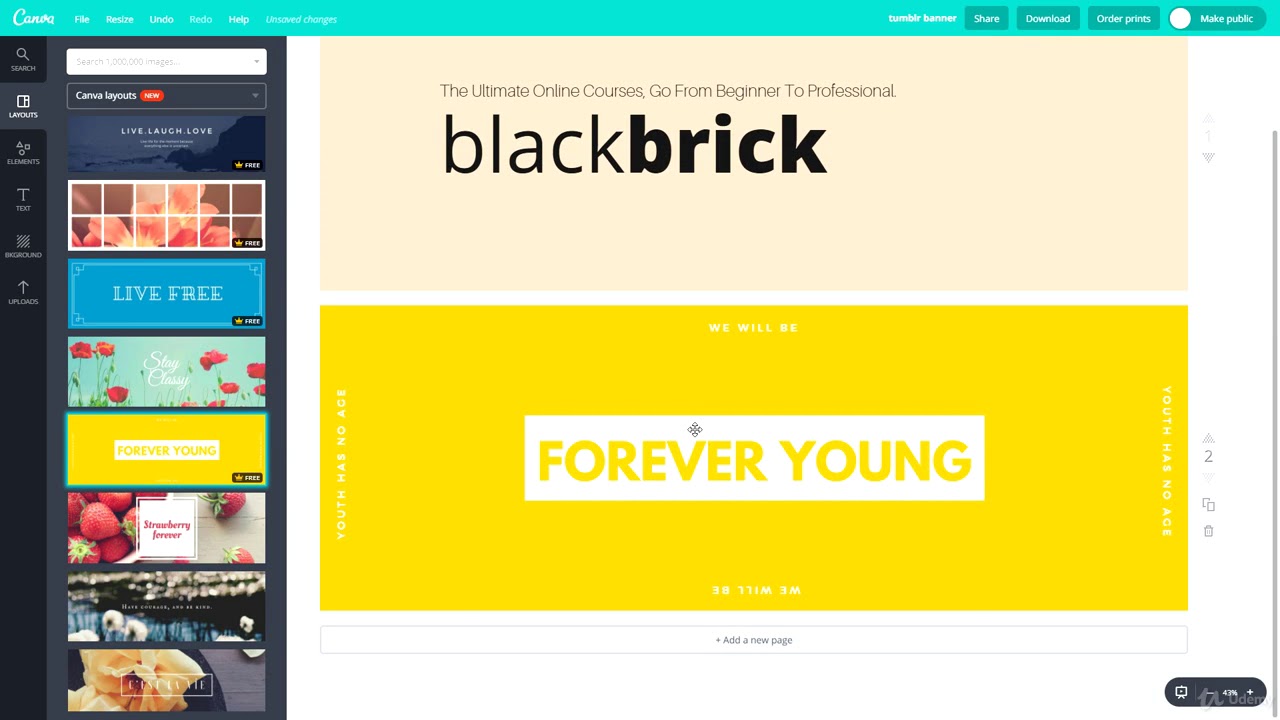12  Tumblr Banner Design Project Complete Social Media Graphic Design Course