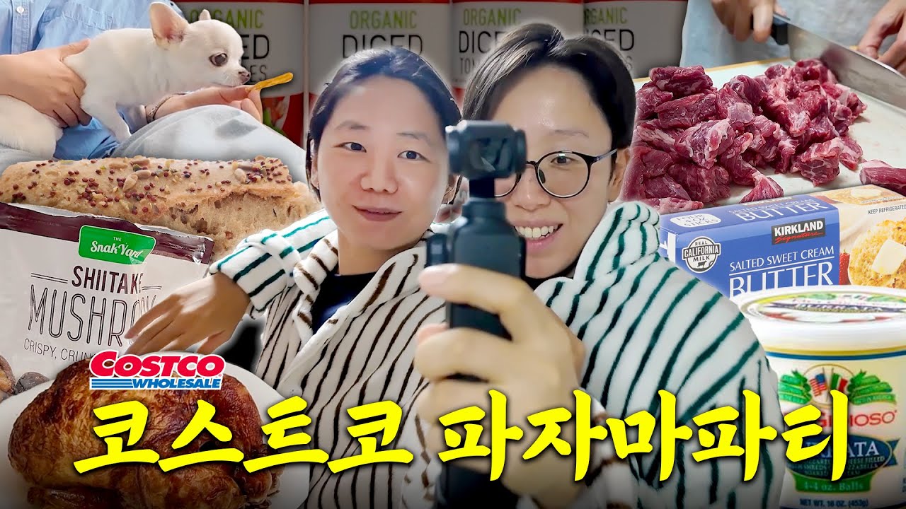 코스트코 갔다가 소분하고 밥먹고 보드게임하고 강아지랑 노는 브이로그