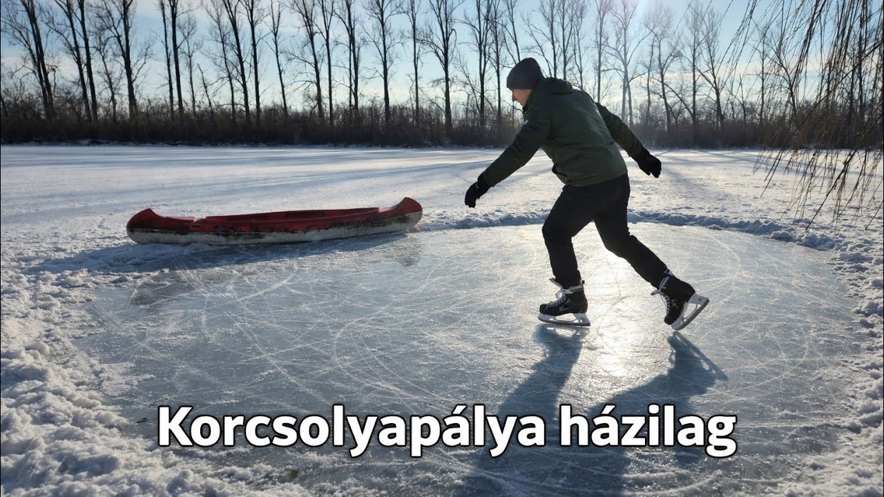 Korcsolyapálya készítése a Túr-tőn!  part 1