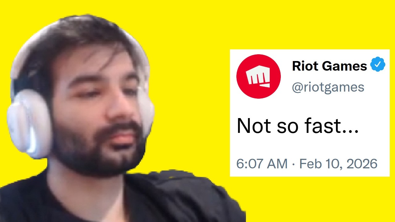 Riot responds to Tarzaned's unban request
