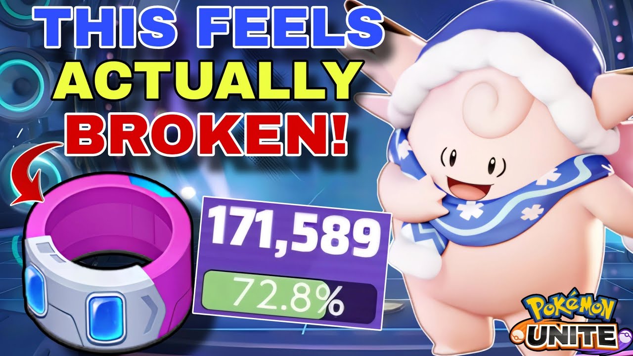 Is This New Item DRIVE LENS Really This OP on CLEFABLE?! | Pokemon Unite