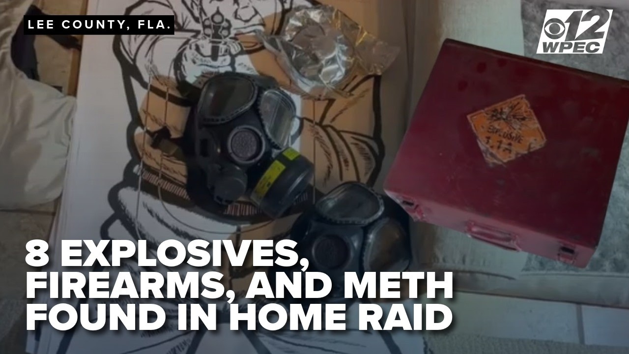 Search warrant raid finds 8 explosives, 8k rounds of ammunition and guns at Florida home