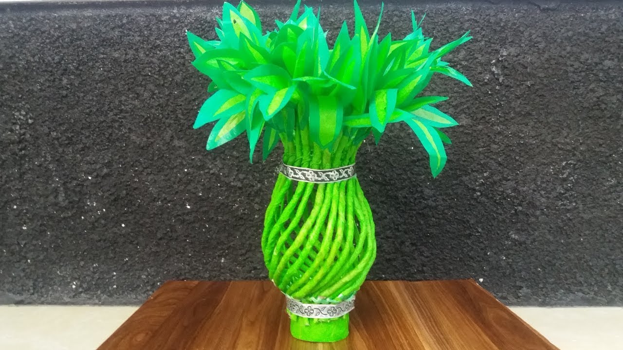 Bunga Hias Dari Plastik Kresek - Bunga Bambu Plastik Kresek