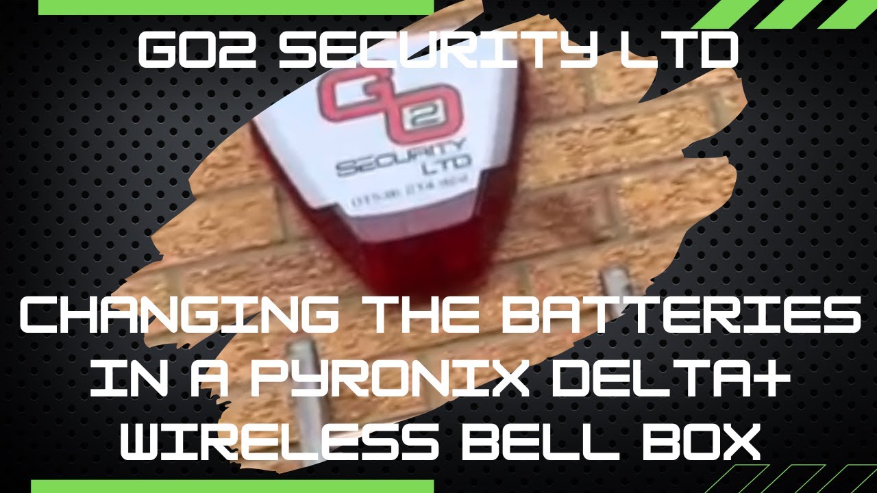 Change Batteries In An Wireless Pyronix Delta Plus Bell Box