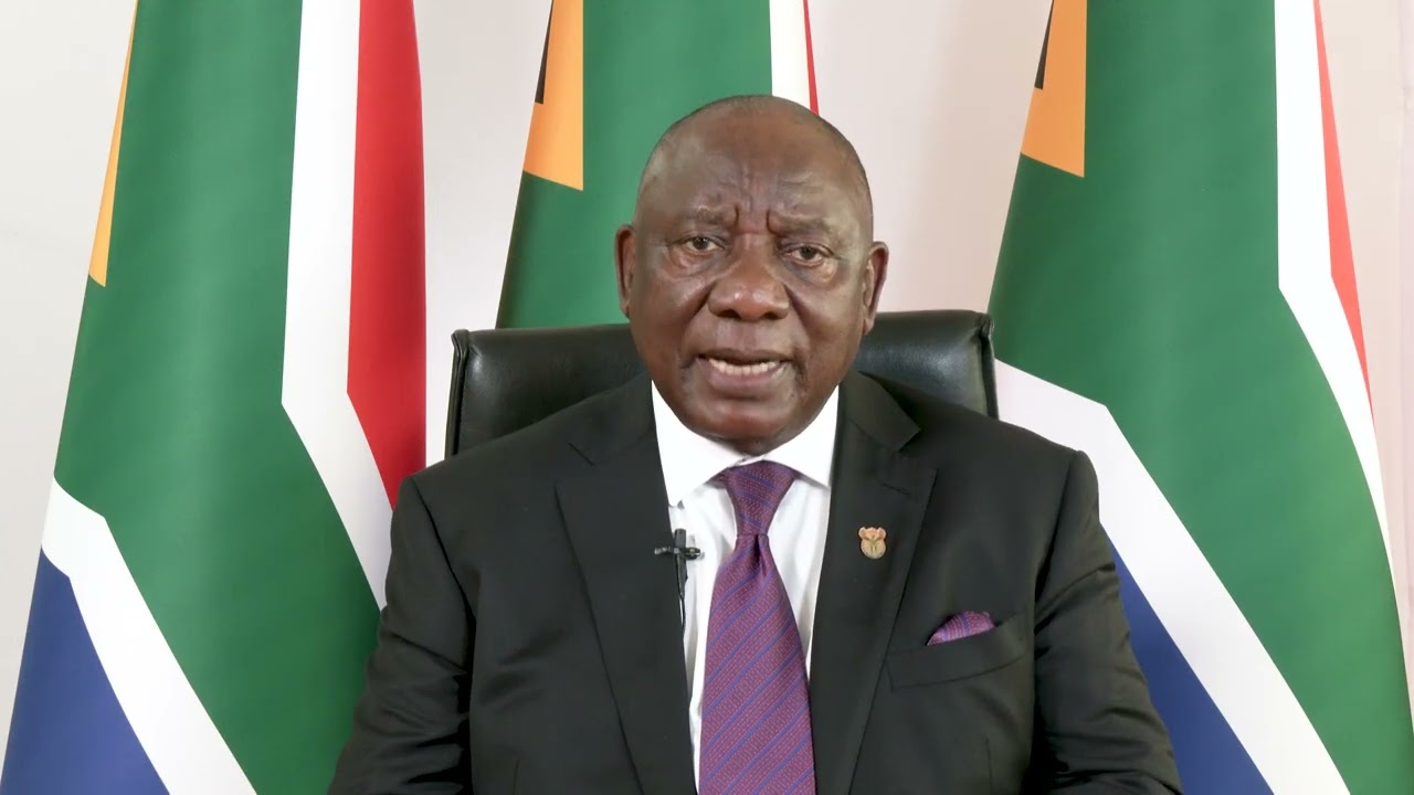 New year's message by the President of South Africa Cyril Ramaphosa