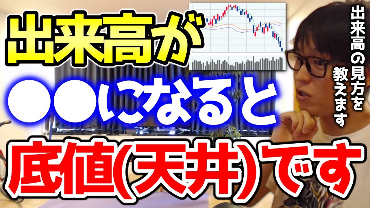 【テスタ】※株価と出来高の関係※ 出来高は底値や天井を判断する材料として使えます【切り抜き/株価/出来高】