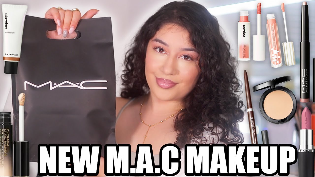 TESTING NEW MAC PRODUCTS 2025 NEW Lipglazer, Dazzlestick, Lipglass Air, Strobe Blush & More
