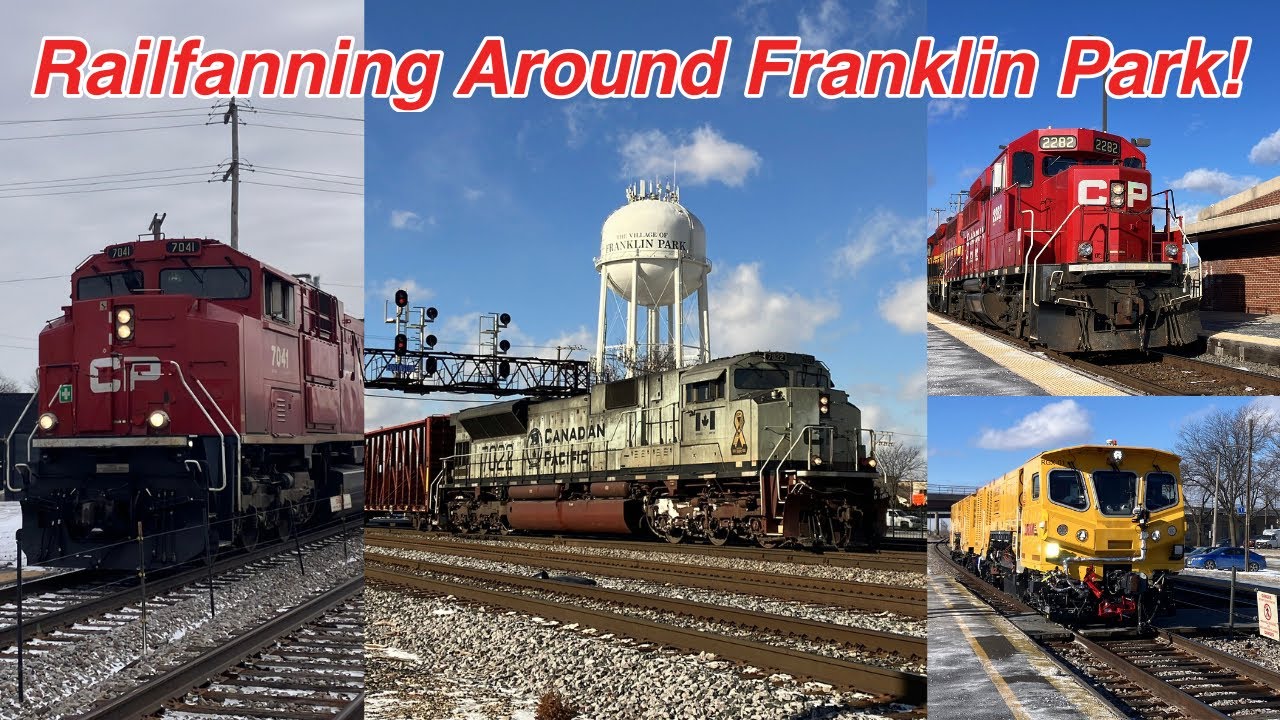 Railfanning around Franklin Park, IL (1/22/26)
