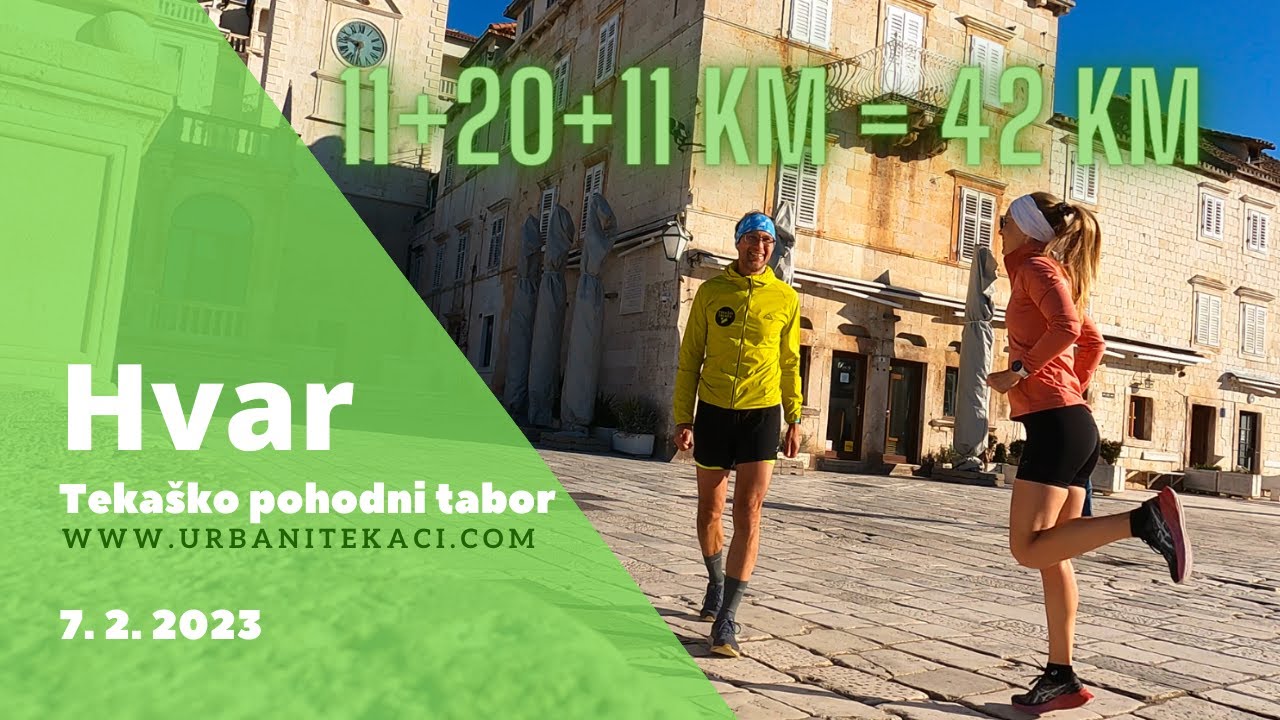 11+20+11=42 km trening na Hvaru
