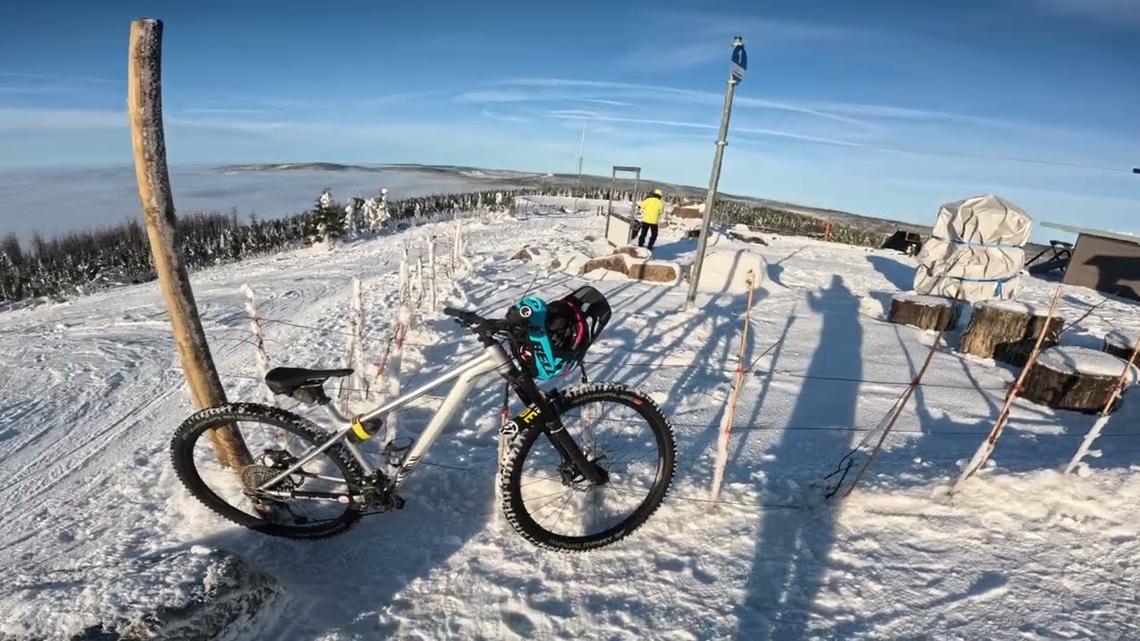 bei feinstem Wetter........ SNOWBIKING in Braunlage 😍❤️💪🏻
