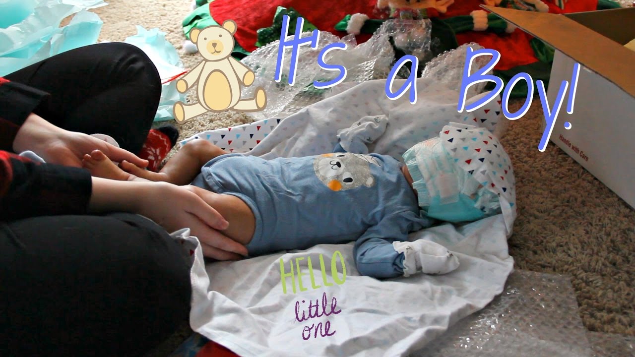 Christmas Came Early! It's a Baby Boy! Reborn Saskia by Bonnie Brown Box Opening!
