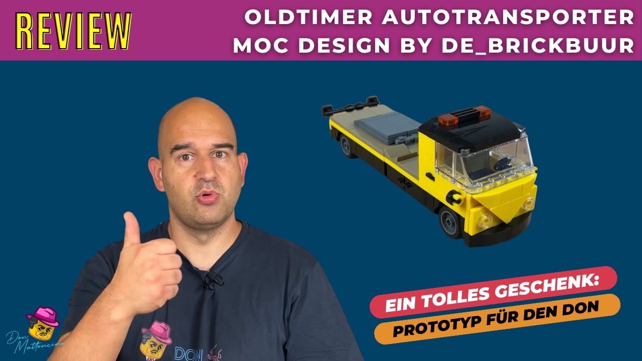 Prototyp für den Don: Der Oldtimer Autotransporter von de_brickbuur im Review
