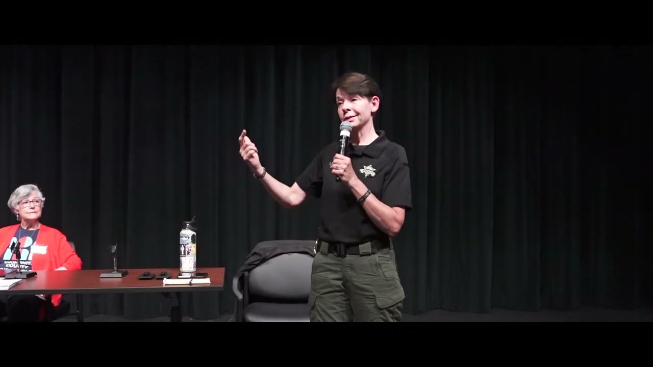 Snohomish County Sheriff Susanna Johnson speaking with Snohomish County Indivisible May 24th, 2026