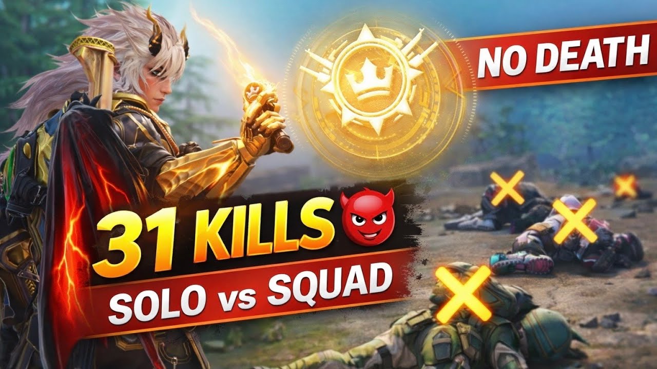 31 Kills Solo vs Squad 😈 | No Death No Recall | Suvee Gaming | #suvee #suveegaming #bgmi @shinywr  