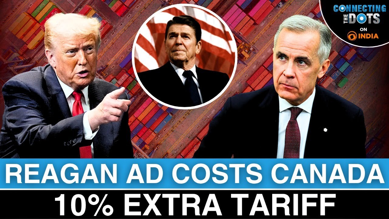 Скандал с рекламой Рейгана: Трамп наказывает Канаду 10%-ными дополнительными пошлинами | Connecti...