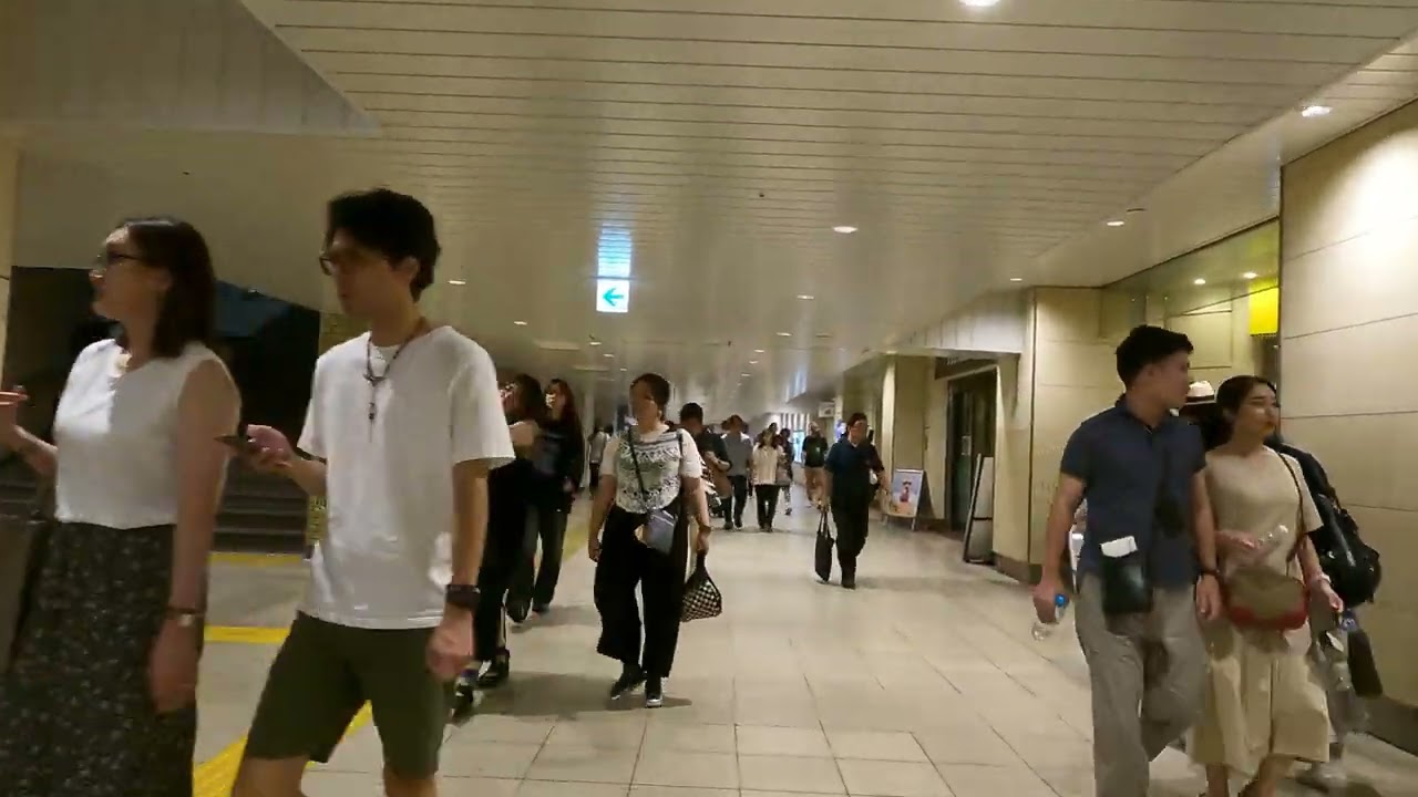 A Walk inside Shimbashi Station | Tokyo Subway Exploration | Japan 4K