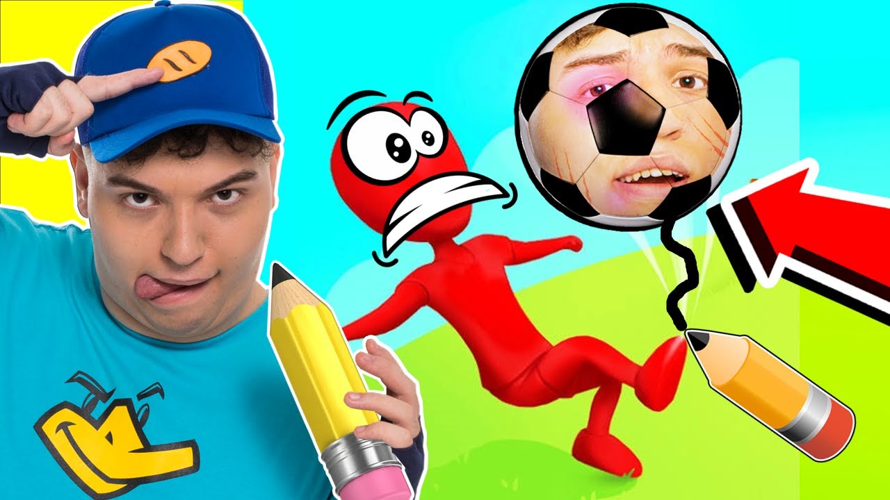 VIREI UMA BOLA DE FUTEBOL E DESENHEI O GOL MAIS IMPOSSÍVEL!! (CrazyKick SuperGoal)