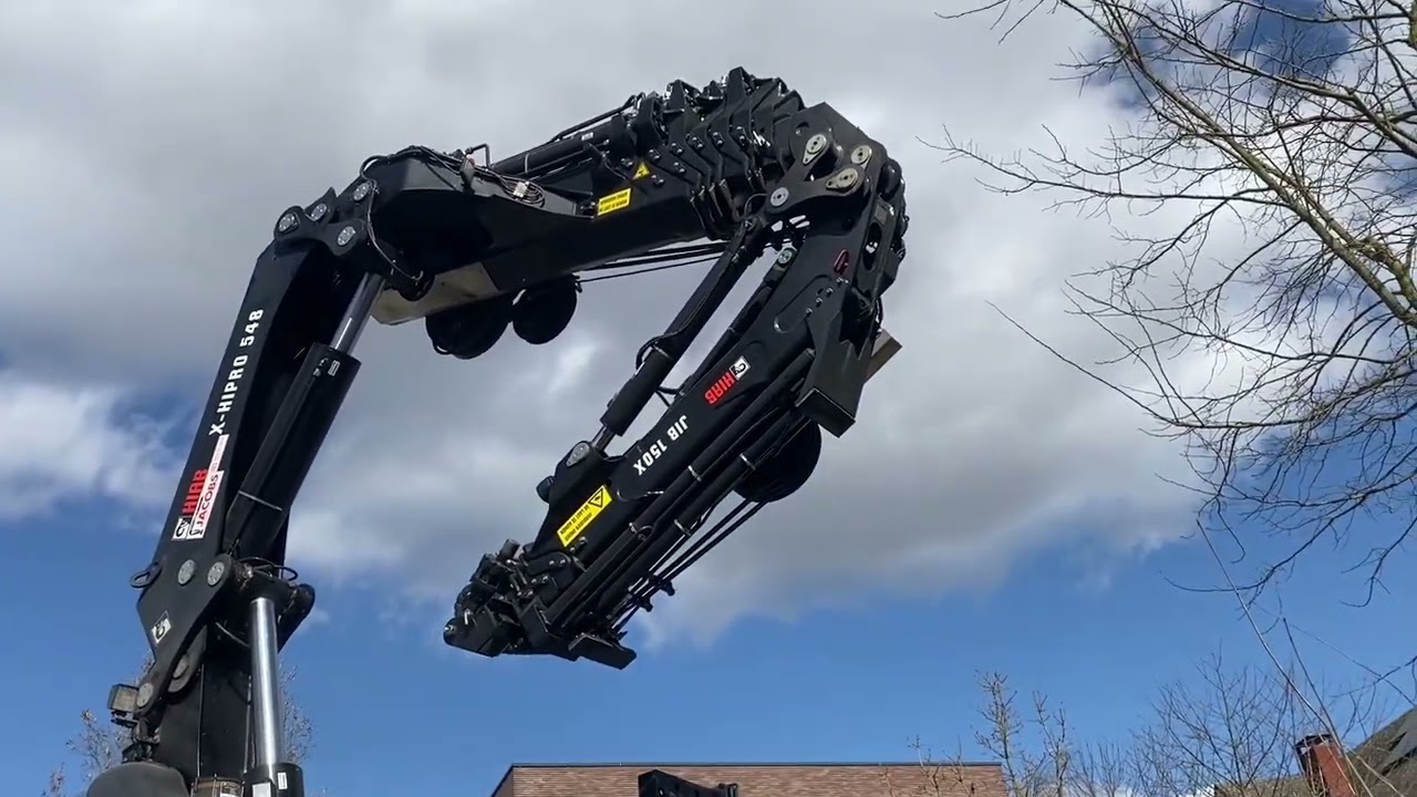 💥WOW💥 Hiab Crane 548 Hi pro at work!👌#viralvideo #automobile #construction #vlog #fyp #foryou #vlogs