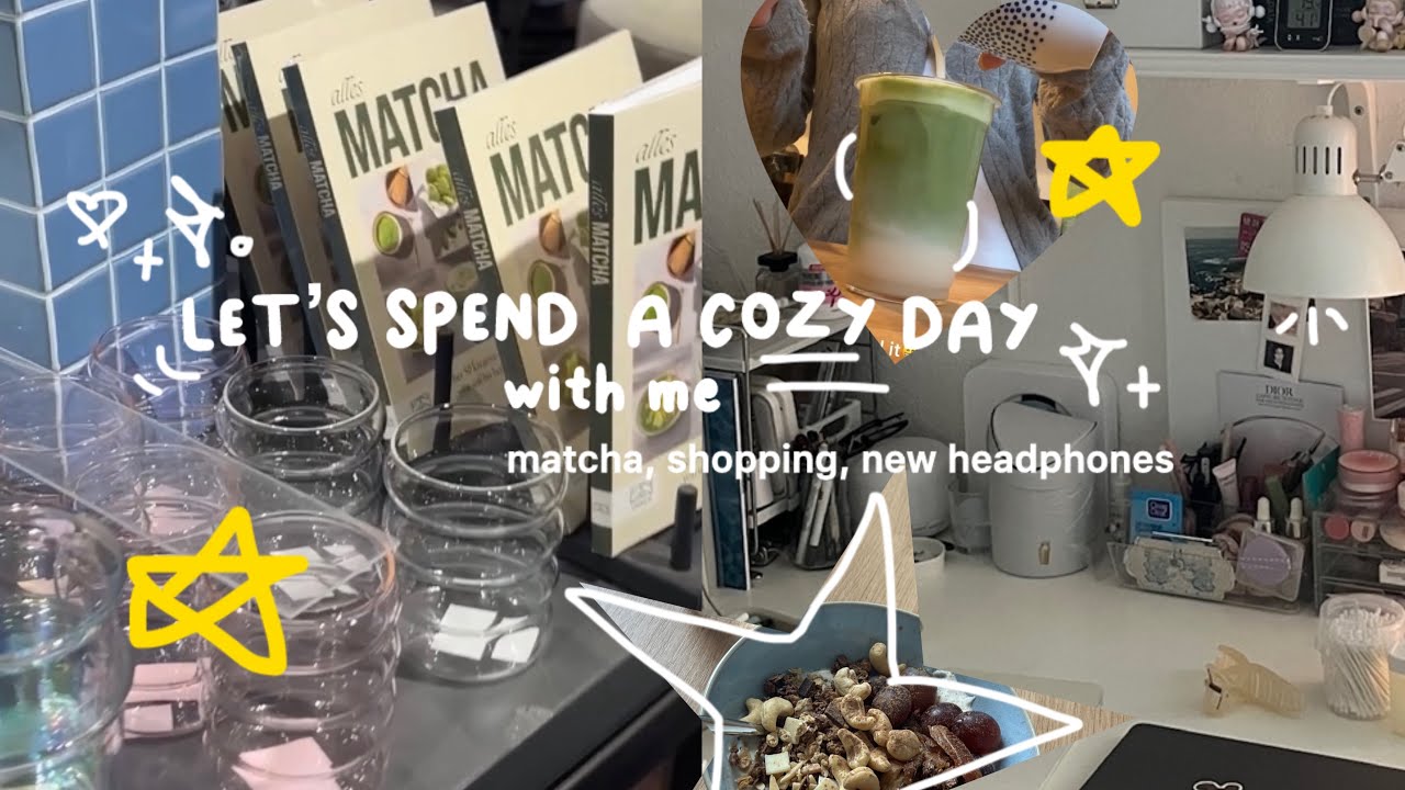 spend a cozy day with me 🍵🌨️*.•(matcha, shopping, moving out prep)