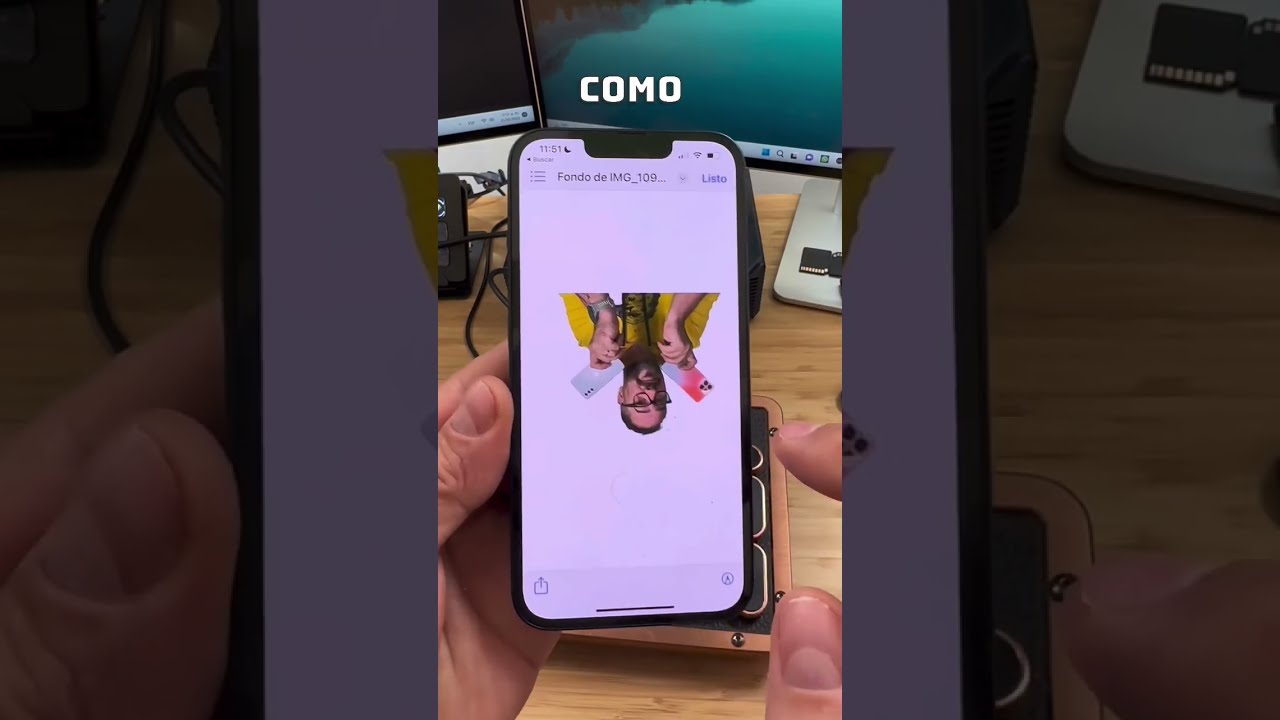Quitar el fondo a var&iacute;as fotos #iphone14 #iphonetricks #trucosiphone