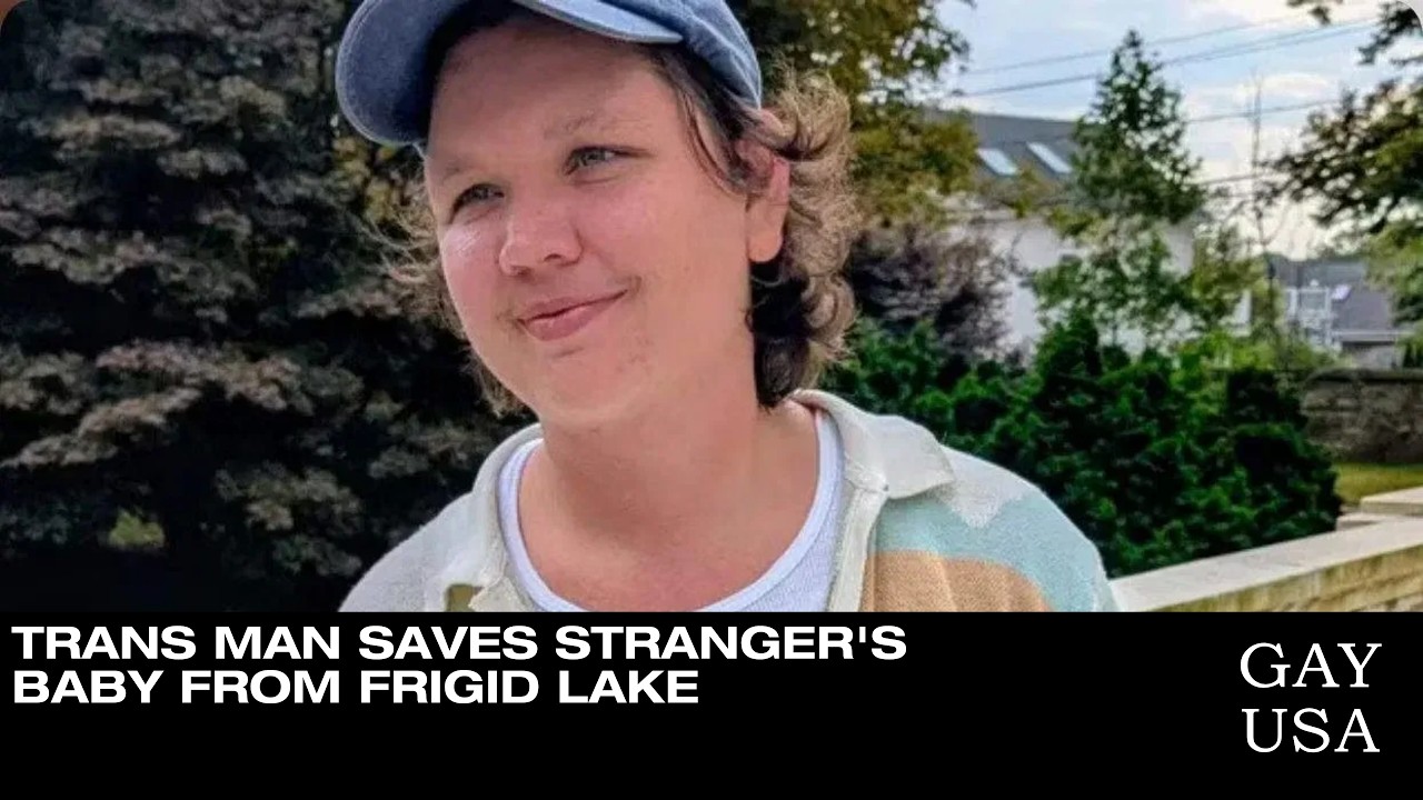 Trans Man Saves Stranger's Baby from Frigid Lake | Gay USA 3/4/2026