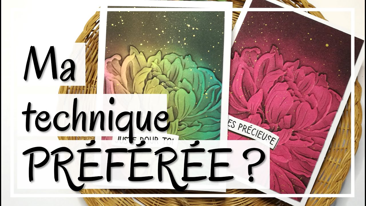 TROP BEAU !!! CLASSEURS DE GAUFRAGE : VARIATIONS sur une de mes TECHNIQUE FAVORITE !! Tuto carterie