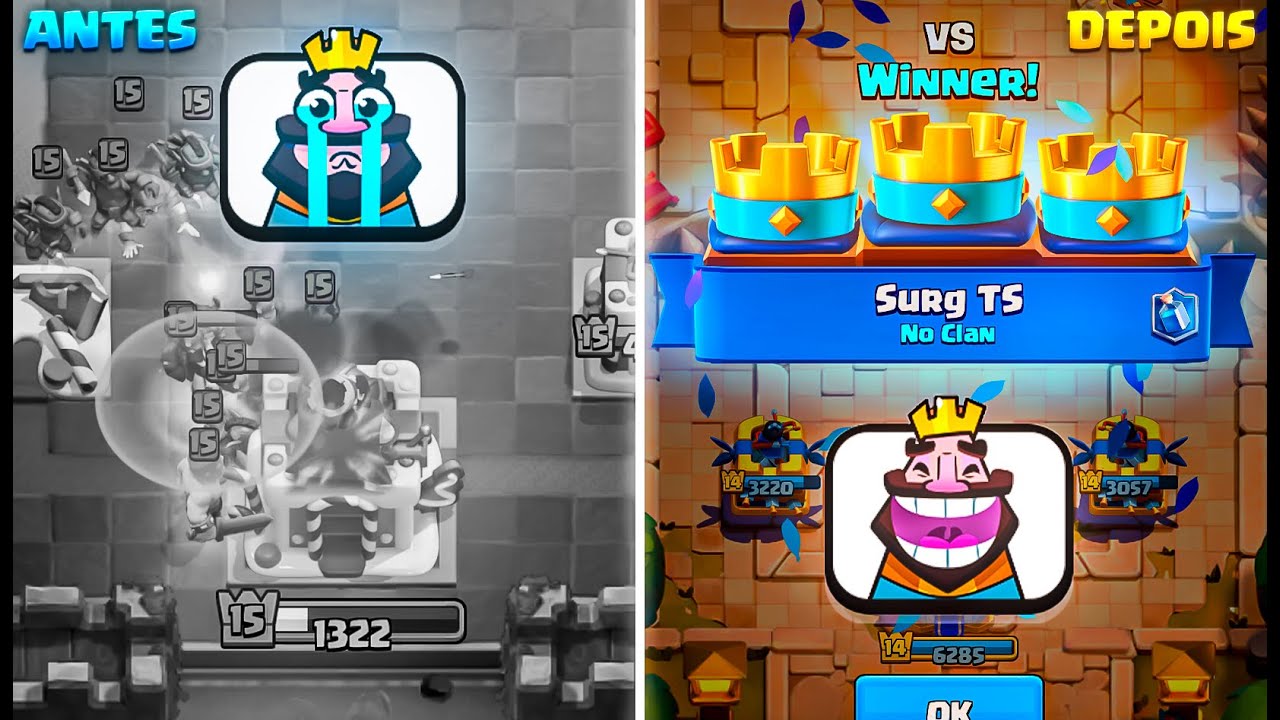 TOP GLOBAL FINGIU SER NOOB NO CLASH ROYALE E ISSO ACONTECEU…