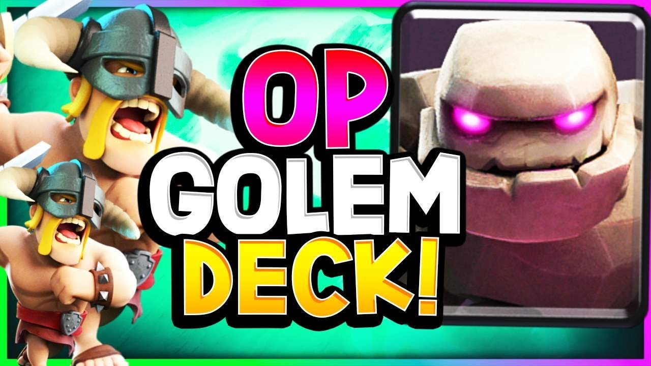 #1 BEST GOLEM DECK in CLASH ROYALE!