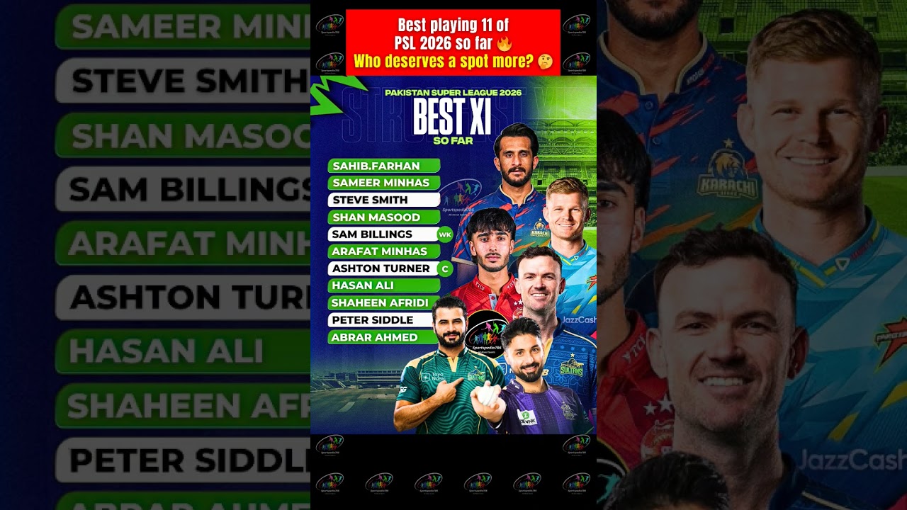 😍🔥 PSL 2026 Best XI - Who deserves a Spot more 🤔